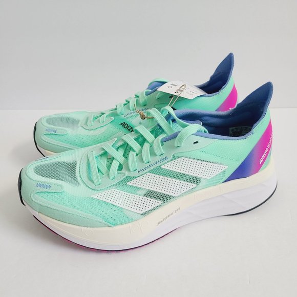 NEW Adidas Womens Adizero Boston 11 Running Shoes HQ3696 Size 5.5 Mint G…